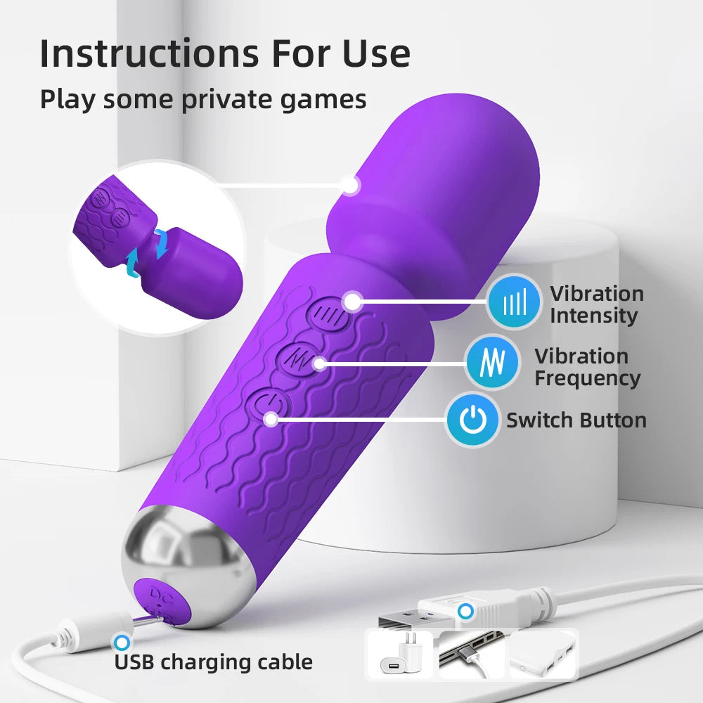 Wireless AV Vibrator for Women - G Spot Stimulation and Masturbation - Adult Sex Toy Delight Desires Wireless AV Vibrator for Women - G Spot Stimulation and Masturbation - Adult Sex Toy Delight Desires