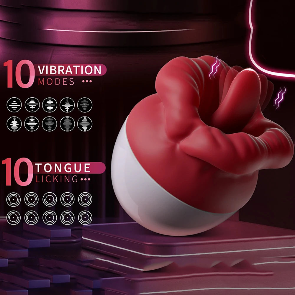 Rose Sucking Licking Vibrator For Women Clitoris, Nipples Stimulator & Vagina Masturbators Massager