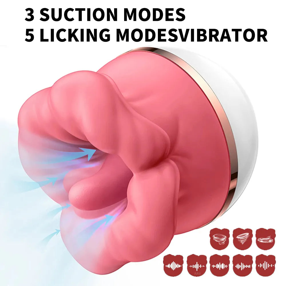 Rose Sucking Licking Vibrator For Women Clitoris, Nipples Stimulator & Vagina Masturbators Massager