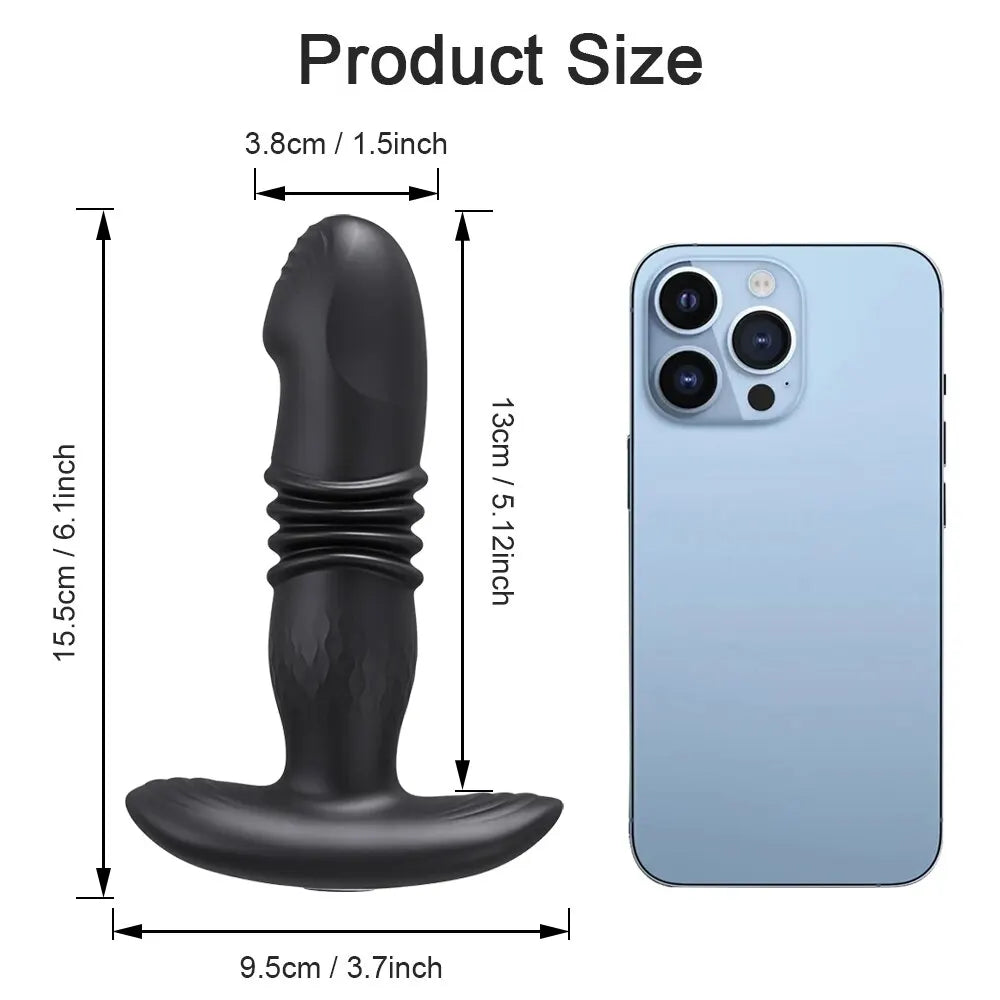 Wireless Remote Telescopic Vibrator for Anal Prostate Massager