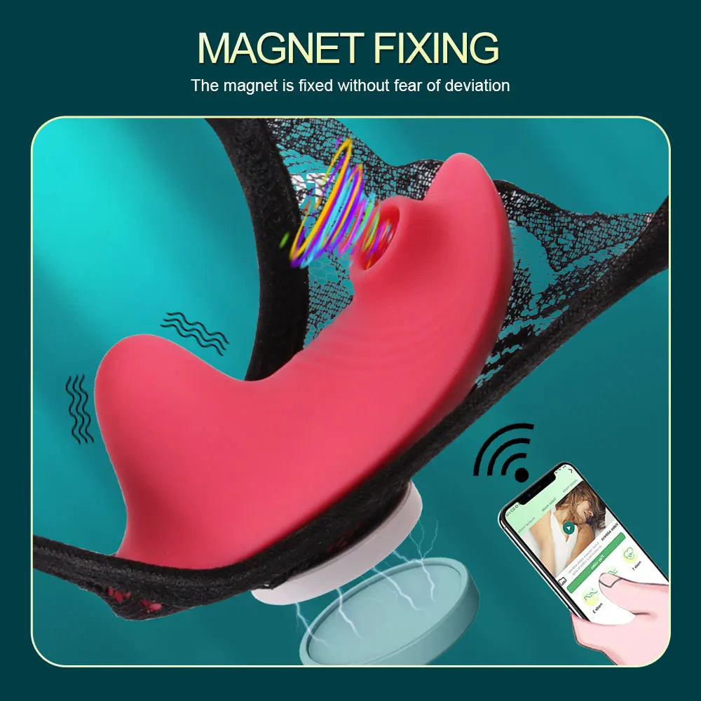 Wearable Mini Vibrator For Women Clitoris Sucker App Bluetooth Remote Control