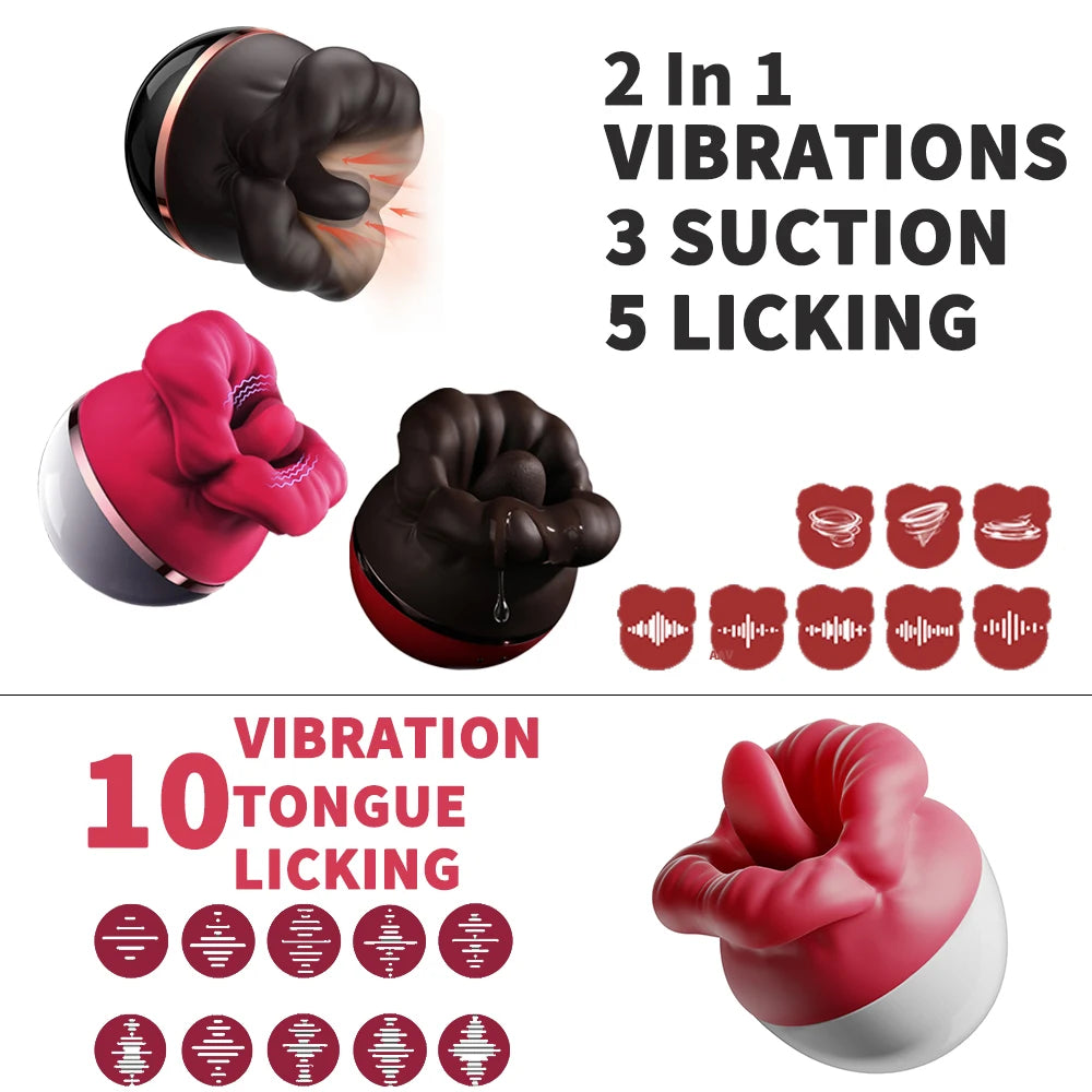 Rose Sucking Licking Vibrator For Women Clitoris, Nipples Stimulator & Vagina Masturbators Massager