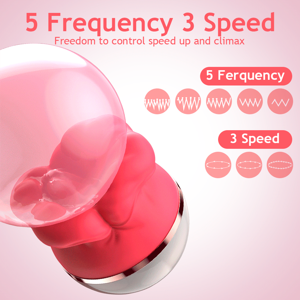Rose Sucking Licking Vibrator For Women Clitoris, Nipples Stimulator & Vagina Masturbators Massager